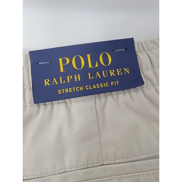 Polo Ralph Lauren Stretch Classic Fit Shorts Size XXL Light Tan Drawstring - Picture 6 of 8